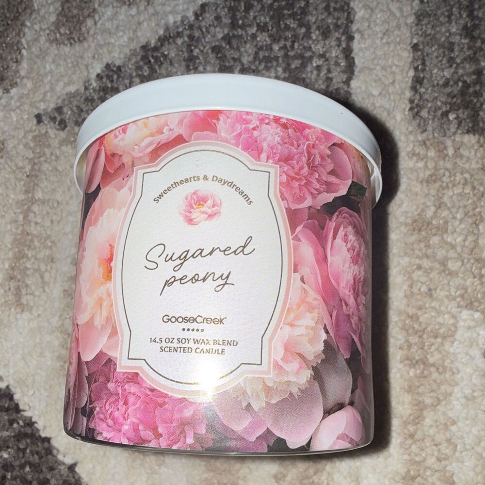 Goose Creek Candle SUGARED PEONY 14.5 Oz Triple Wick Tumbler